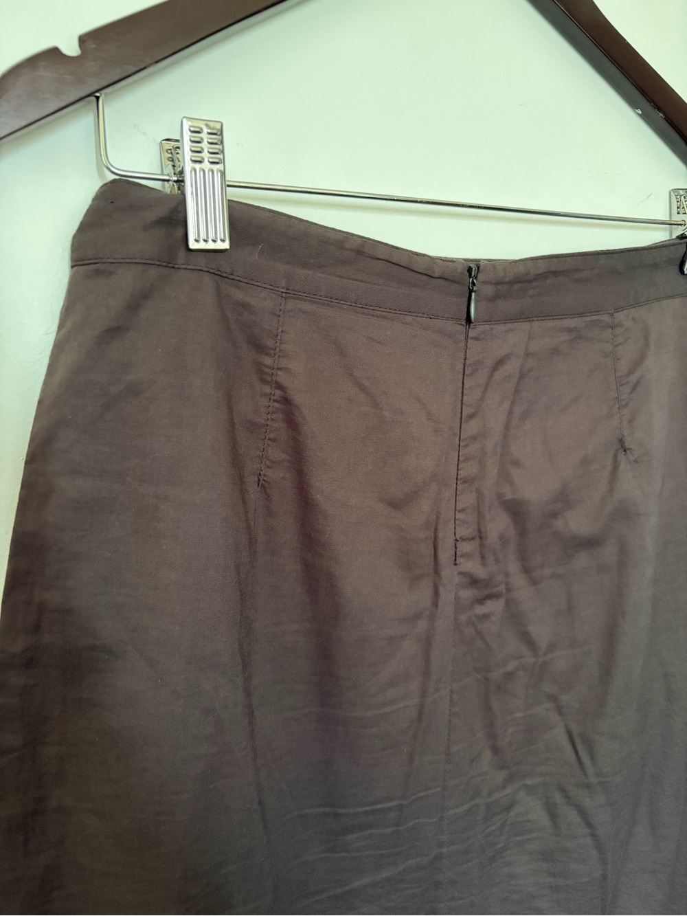 M0851 Brown Cotton A-Line Skirt Made in Canada - XXS - Picture 9 of 9